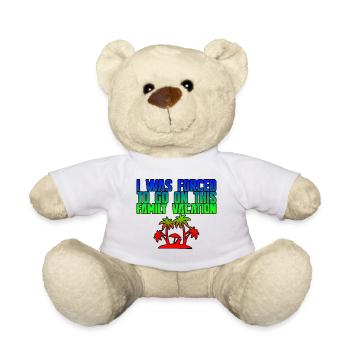J’ai été obligé de partir en vacances en famille 3 - Nounours - blanc - Devant