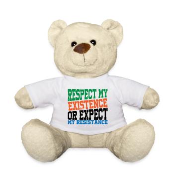 Respect My Existence Or Expect My Resistance 14 - Teddy - Weiß - Vorne