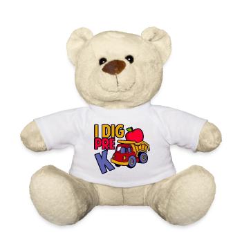 I Dig Pre-K - Teddy Bear - white - Front