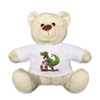 Dino Fußballstar - Teddy - Weiß - Vorne