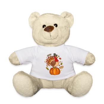 Lustiger Truthahn Thanksgiving Day - Teddy - Weiß - Vorne