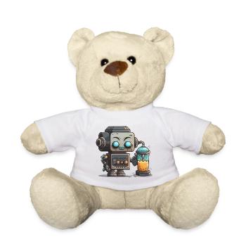 Robo Pour - Teddy Bear - white - Front