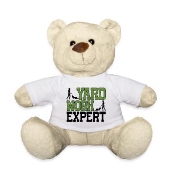 Expert en travaux de jardinage 22 - Nounours - blanc - Devant