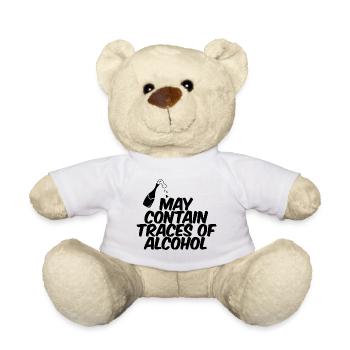 Peut contenir des traces d’alcool 2 - Nounours - blanc - Devant