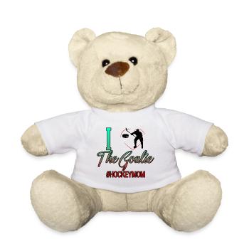 I Love The Goalie #hockeymom 4 - Teddy - Weiß - Vorne