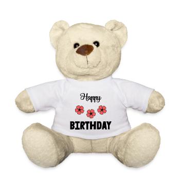 ALLES GUTE ZUM GEBURTSTAG!. ALLES GUTE ZUM GEBURTSTAG!. JAHRESTAG. - Teddy - Weiß - Vorne