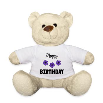JAHRESTAG. ALLES GUTE ZUM GEBURTSTAG!. ALLES GUTE ZUM GEBURTSTAG!. - Teddy - Weiß - Vorne