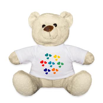 HAPPY MOTHER'S DAY. MOM. MOTHER's DAY. HEART - Teddy Bear - white - Front