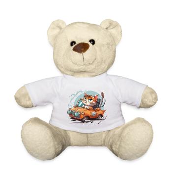 Conducteur félin - Nounours - blanc - Devant