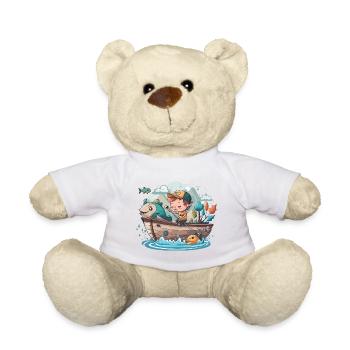 Voyage de camping: Plaisir en plein air - Nounours - blanc - Devant