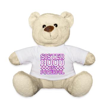 Sisterhood Is Powerful 32 - Teddy Bear - white - Front