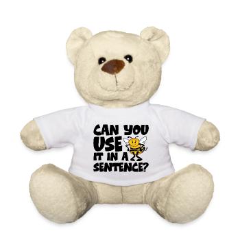 Can You Use It In A Sentence 4 - Teddy Bear - white - Front
