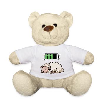 Sheep Sleeping Recharging Night Bedtime - Teddy - Weiß - Vorne