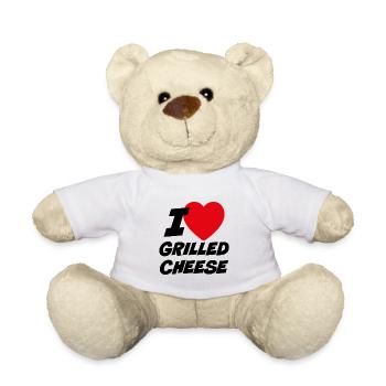 J’adore le fromage grillé - Nounours - blanc - Devant
