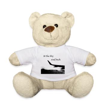 to the sky and back - Teddy Bear - white - Front