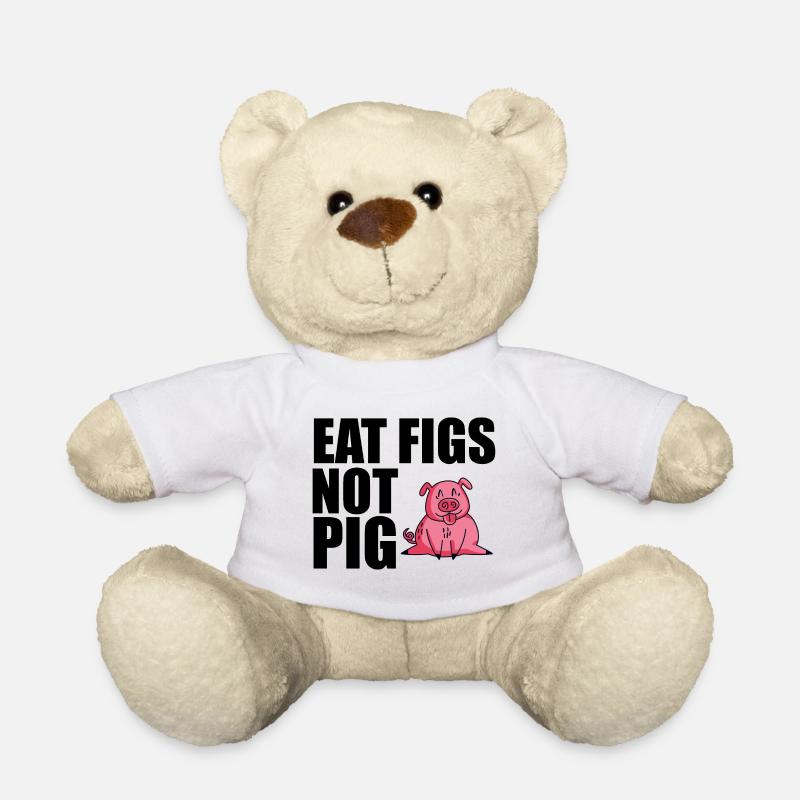 Mangez des figues pas des cochons 3 - Nounours - blanc