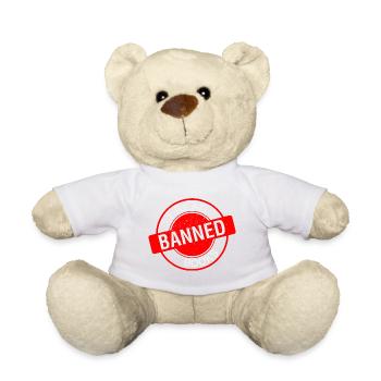 I Read Banned Books 50 - Teddy Bear - white - Front