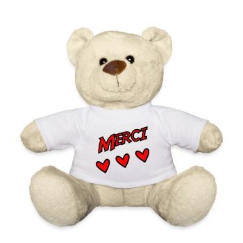 VIELEN DANK. DANKE. VIELEN DANK. JAHRESTAG. GEBURT. - Teddy - Weiß - Vorne