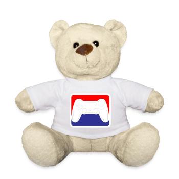 Gaming Gamepad Logo | Farben änderbar - Teddy - Weiß - Vorne