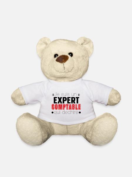 Expert Comptable Comptabilité Cadeau Homme Humour - Nounours - blanc