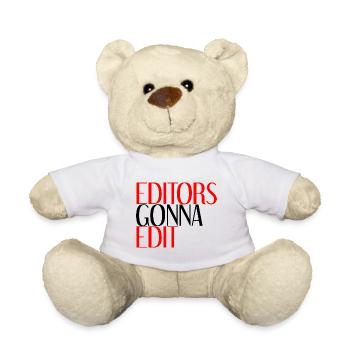 Editors going to Edit 4 - Teddy Bear - white - Front