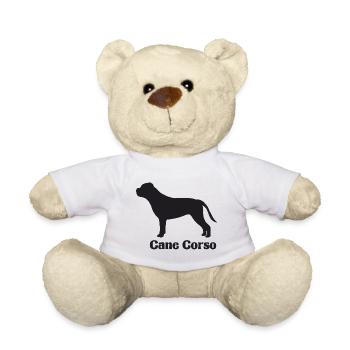 Cane Corso Silhouette - Teddy - Weiß - Vorne