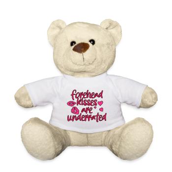Forehead Kisses Are Underrated 2 - Teddy Bear - white - Front