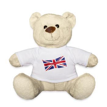 Union Jack UK UK flag flag - Teddy Bear - white - Front