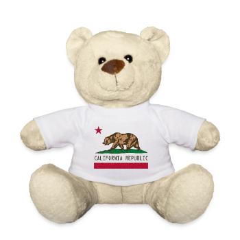 California Pixel Bear - Teddy - Weiß - Vorne
