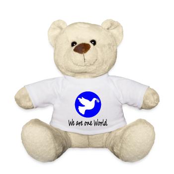 We are one World - Teddy - Weiß - Vorne
