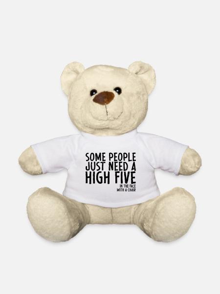 Some People Need A High Five In The Face - Teddy - Weiß