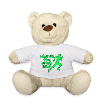 Où est la ligne d’arrivée 4 - Nounours - blanc - Devant