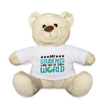 My students are out of this world 13 - Teddy Bear - white - Front