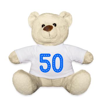50. 50 JAHRE. 50-JÄHRIGES JUBILÄUM. 50-JÄHRIGES JUBILÄUM. - Teddy - Weiß - Vorne