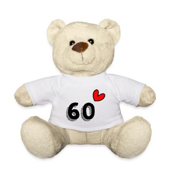 ANNIVERSARY. HAPPY BIRTHDAY. HAPPY BIRTHDAY. - Teddy Bear - white - Front
