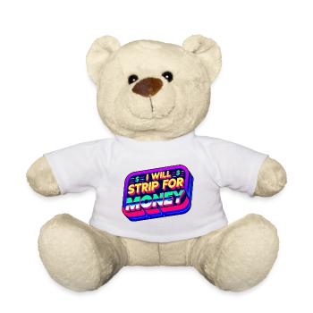 I Will Strip For Money 6 - Teddy - Weiß - Vorne