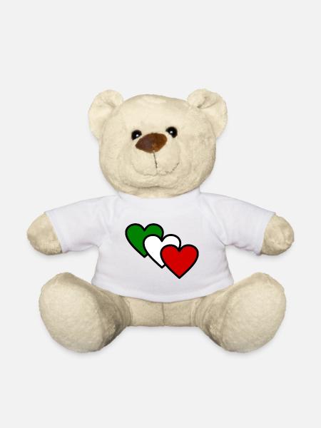 Italy - Teddy Bear - white