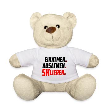 Eskalieren SKlieren sklieren | Farbe änderbar - Teddy - Weiß - Vorne