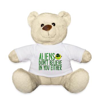 Les extraterrestres ne croient pas en vous non plus 3 - Nounours - blanc - Devant