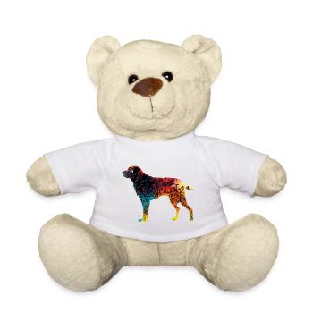 Beautiful dog - colorful dog - Teddy Bear - white - Front
