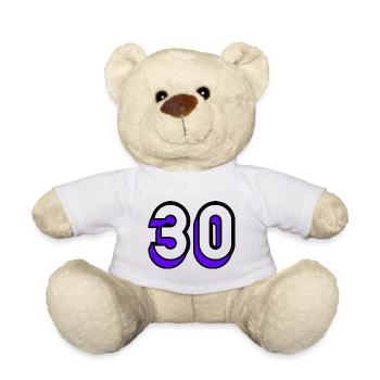 30 YEARS. 30. 30th ANNIVERSARY. 30 YEARS ANNIVERSARY - Teddy Bear - white - Front