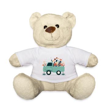 Ramasser une fleur 2 - Nounours - blanc - Devant