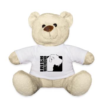Irish Wolfhound Profile Dog Dogs Wilsigns - Teddy Bear - white - Front