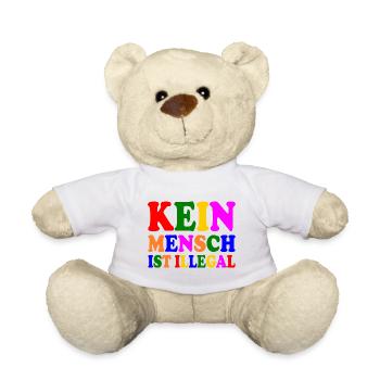 Kein mensch ist illegal - Teddy - Weiß - Vorne