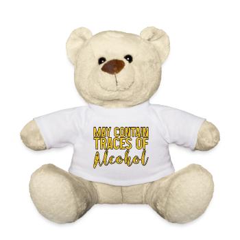 Peut contenir des traces d’alcool 3 - Nounours - blanc - Devant