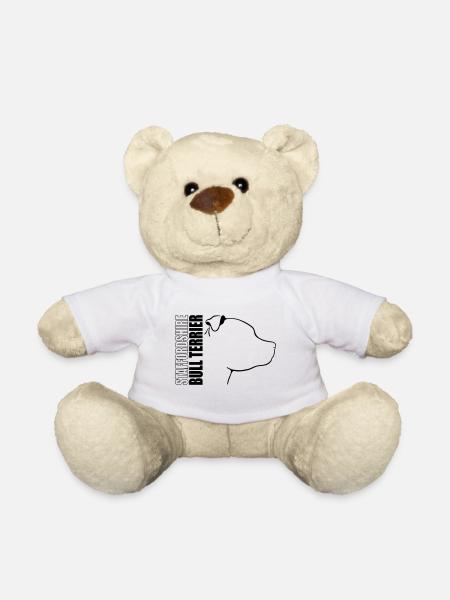 STAFFORDSHIRE BULL TERRIER PROFILE Wilsigns - Teddy Bear - white