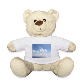 Impressionnant modèle de nuages de ciel bleu - Vacances d’été - Nounours - blanc - Devant