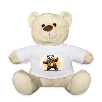 The Clumsy Charleston Panda - Teddy Bear - white - Front