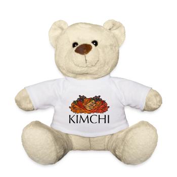 I ♡ Kimchi | 한국 | Korean Food | Korea | 김치 - Teddy Bear - white - Front