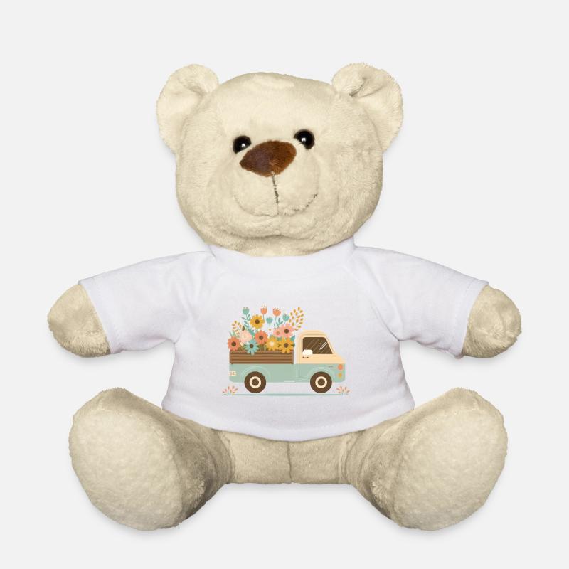 Ramasser une fleur 1 - Nounours - blanc